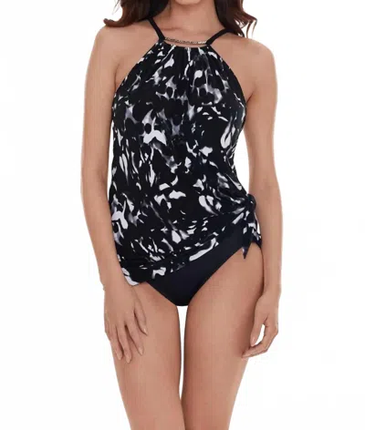 MAGICSUIT DREAM STATE PARKER ONE PIECE SWIM DRESS IN BLACK MULTI