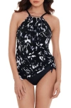 Magicsuit Dream State Parker One Piece Swim Dress In Black Multi In Blk/multi