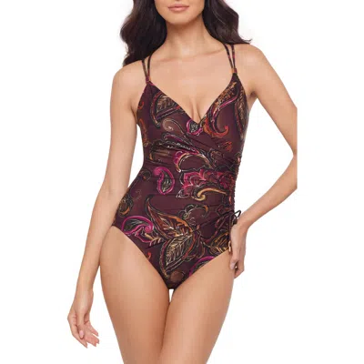 Magicsuit ® Empress Celeste One-piece Swimsuit In Wine Red