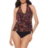 Magicsuit ® Empress Sophie Tankini Top In Wine Red
