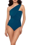 Magicsuit ® Goddess Solid Convertible One-piece Swimsuit In Blue