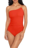 Magicsuit Hyperlink Charlize One-piece Swimsuit In Persimmon