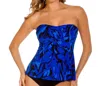 Magicsuit Jasmine Ava Tankini Top Bikini In Mag Blue In Blue