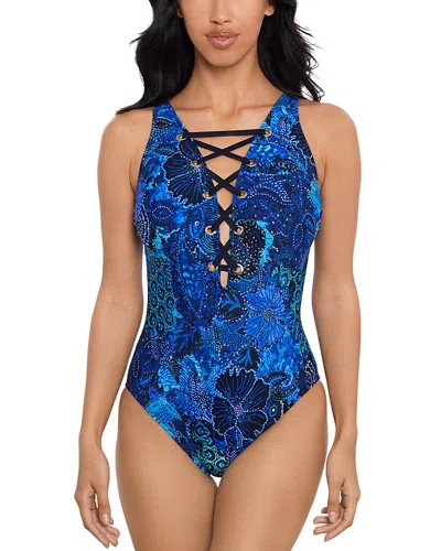 Magicsuit Jewels In The Nile Steffi One Piece Swimsuit In Blue