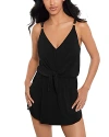 Magicsuit Kami Obi One-piece Swimdress In Black