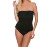Magicsuit Leah Bandeau Underwire One Piece Swimsuit In Black In Black