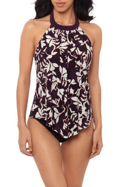 Magicsuit ® Martinique Jojo Halter Tankini In Purple