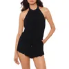 Magicsuit Solids Piper Swim Romper In Black