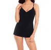 Magicsuit Put A Ring On It Underwire Swimdress In Black In Black