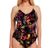 Magicsuit Rita Tankini Top In Black In Multi