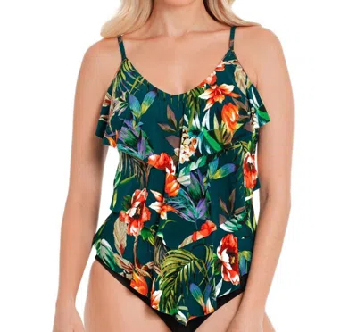 Magicsuit Rita Triple Tiered Tankini Top In Blue