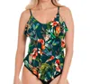 Magicsuit Rita Triple Tiered Tankini Top In Blue In Multi