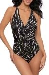 Magicsuit ® Safari Sands Drew Strappy One-piece Swimsuit In Brown