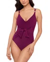 Magicsuit Saki Obi One Piece Swimsuit In Purple