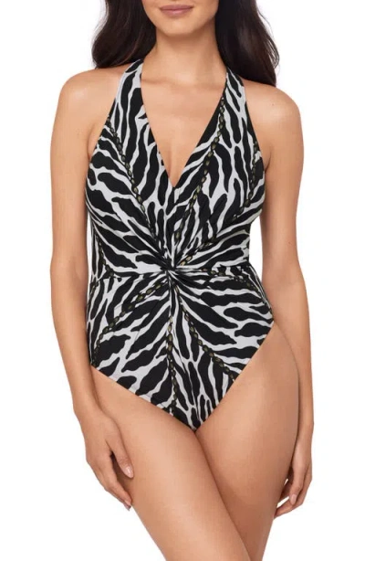 Magicsuit ® Sand Tracks Drew Strappy One-piece Swimsuit In Black