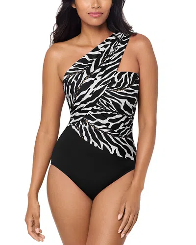 Magicsuit Sand Tracks Goddess Convertible One Piece Swimsuit In Black