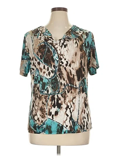 Pre-owned Magicsuit Short Sleeve Blouse In Blue