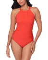 Magicsuit Solid Amelia One Piece Swimsuit In Orange