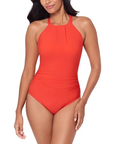 Magicsuit Solid Amelia One Piece Swimsuit In Orange