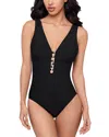 Magicsuit Solid Darly Fitted One Piece Swimsuit In Black