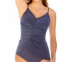 Magicsuit Solid Elle Top In Slate In Grey