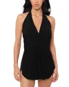 Magicsuit Solid Ellie Halter One Piece Swimsuit In Black