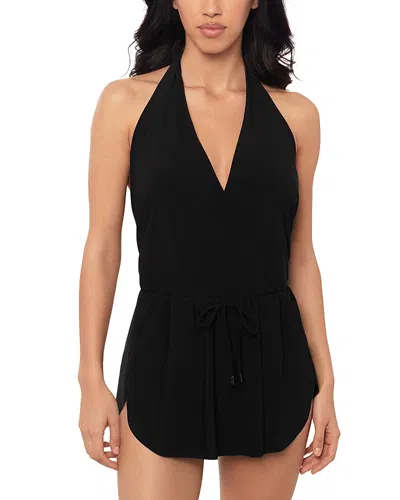 Magicsuit Solid Ellie Halter One Piece Swimsuit In Black
