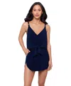 Magicsuit Solid Kami Underwire One Piece Swimdress In Blue