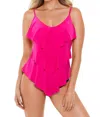 Magicsuit Solid Rita Tankini Top In Hibicus Pink
