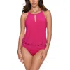 Magicsuit Solid Susan Swimsuit In Ruby Red In Brown