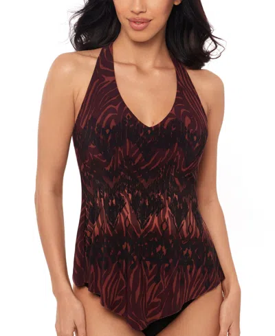 Magicsuit Solid Taylor Underwire Tankini In Brown