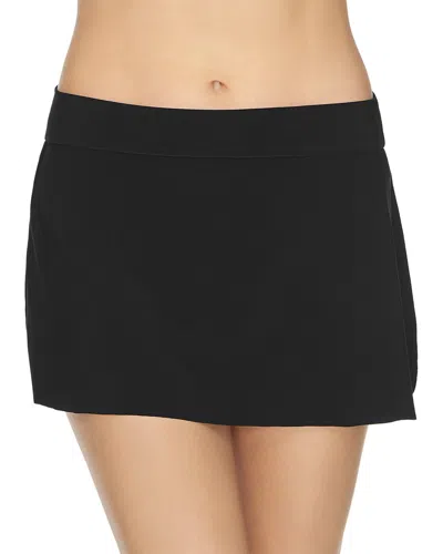 Magicsuit Solid Tennis Skirt In Black