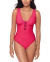 Magicsuit Solid Wallis One Piece Swimsuit In Multi