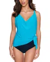Magicsuit Solid Winnie Tankini In Blue