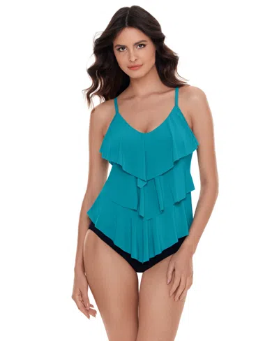 Magicsuit Solids Rita Tankini Top In Pacific