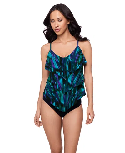 Magicsuit Solids Rita Tankini Top In Animal Print