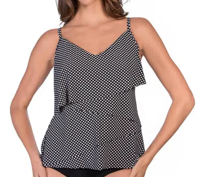 Magicsuit Spot On Chloe Tankini Top Bikini In Mag Black And White
