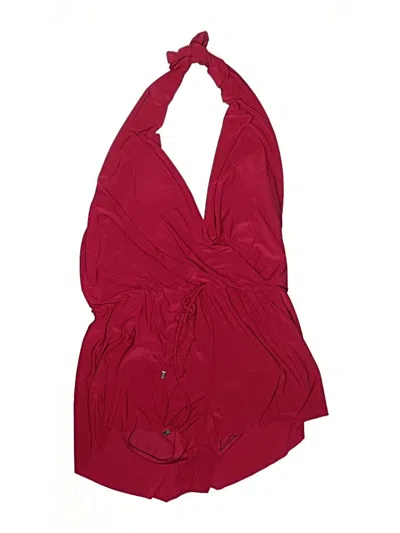 Pre-owned Magicsuit Swimsuit Top Burgundy Swimwear