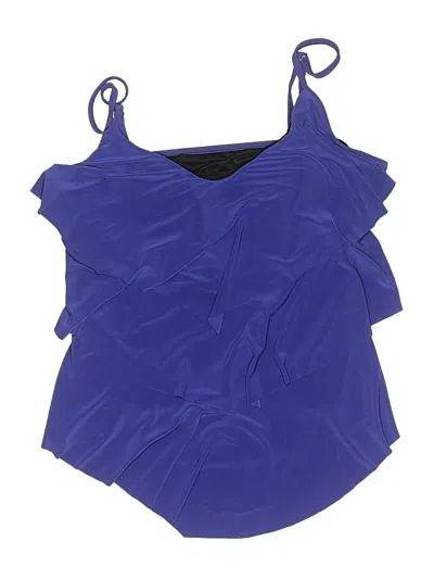 Pre-owned Magicsuit Swimsuit Top Purple Swimwear