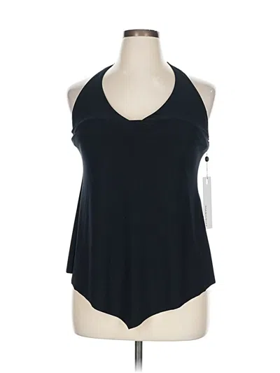 Pre-owned Magicsuit Tank Top Black Halter Neckline Tops
