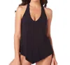 Magicsuit Taylor Racerback Underwire Tankini Top In Black In Black