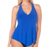 Magicsuit Taylor Racerback Underwire Tankini Top In Blue In Blue
