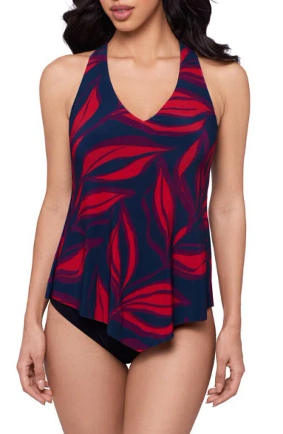 Magicsuit ® Taylor Rossobleu Leaf Print Tankini Top In Multi