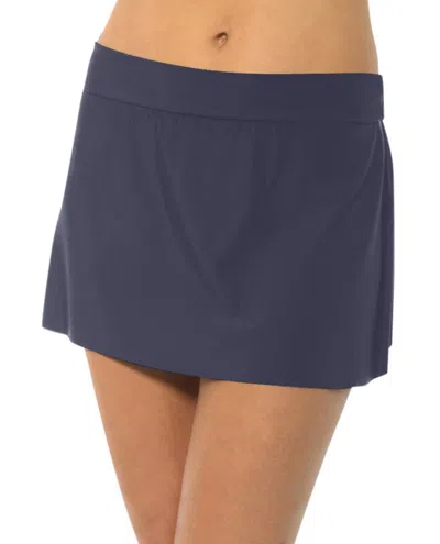Magicsuit Tennis Swim Skirt In Slate In Blue