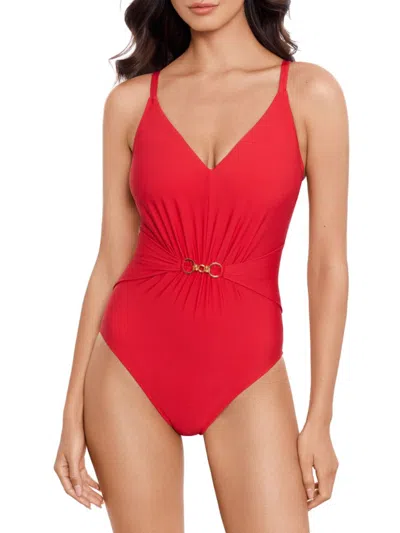 Magicsuit Women's Chain Link Gianna One-piece Swimsuit In Ginger