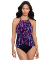 Magicsuit Cherry Bomb Aubrey One-piece Swimsuit In Black Multi