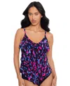 Magicsuit Cherry Bomb Rita Tankini Top In Black Multi