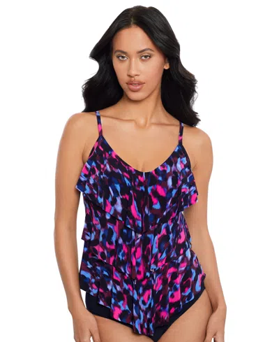 Magicsuit Cherry Bomb Rita Tankini Top In Black Multi