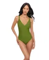 Magicsuit Solid Dakota One Piece Swimsuit In Green