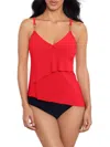 Magicsuit Women's Eliza Chain-linktankini Top In Ginger